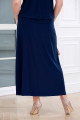 Летняя юбка в пол с карманами Синий Арт. 1307