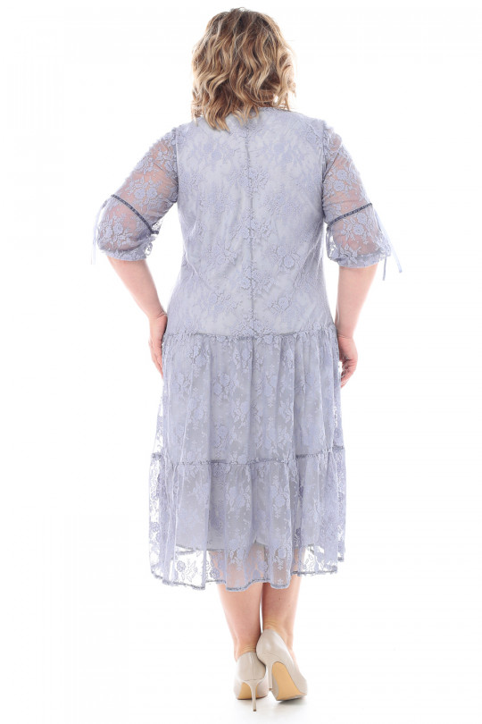 Нарядное серое платье Арт. 1464