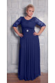 Вечернее платье в пол синего цвета  Арт. 794