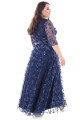 Синее вечернее платье большого размера Арт. 1399