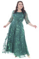 Зеленое вечернее платье большого размера Арт. 1506