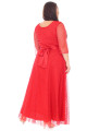 Ярко красное вечернее платье большого размера Арт. 1517